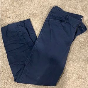 Old Navy Navy blue pixie khakis